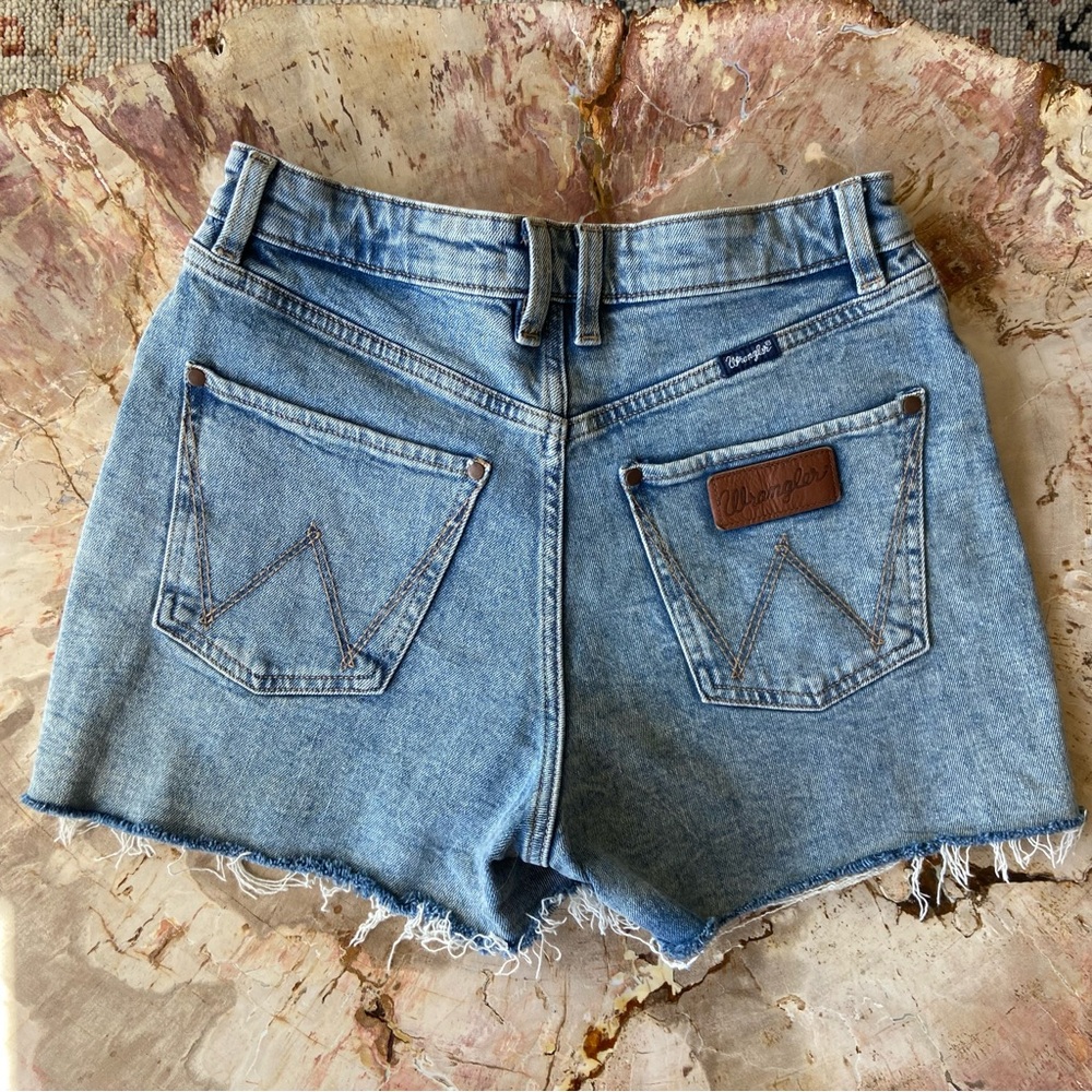Wrangler Women's Light Wash Denim Cutoff Shorts